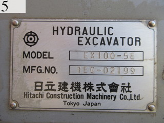 Used Construction Machine Used HITACHI HITACHI Excavator 0.4-0.5m3 EX100-5E