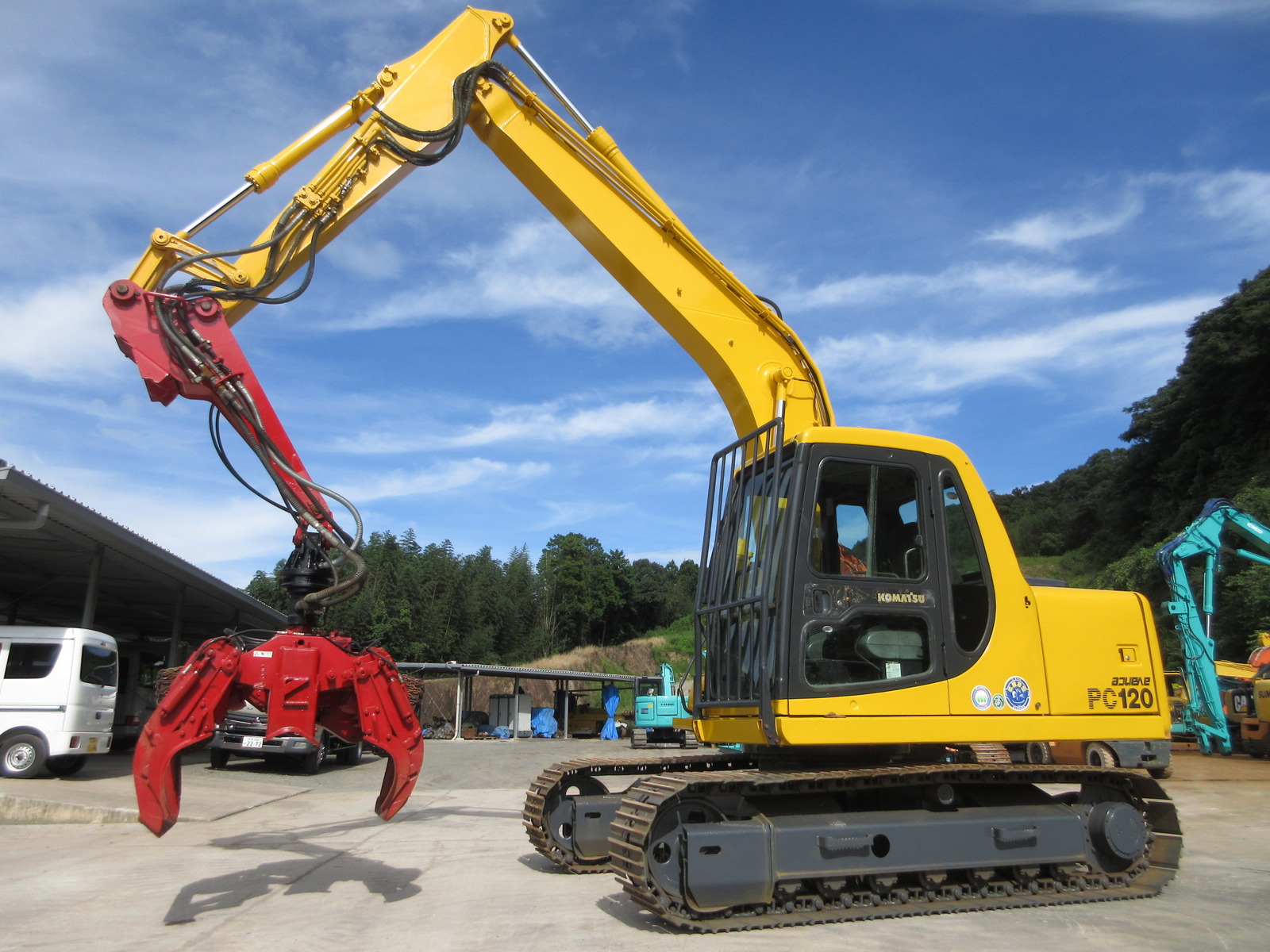 中古建設機械 中古 コマツ KOMATSU 林業機械 プロセッサー PC120-6E0