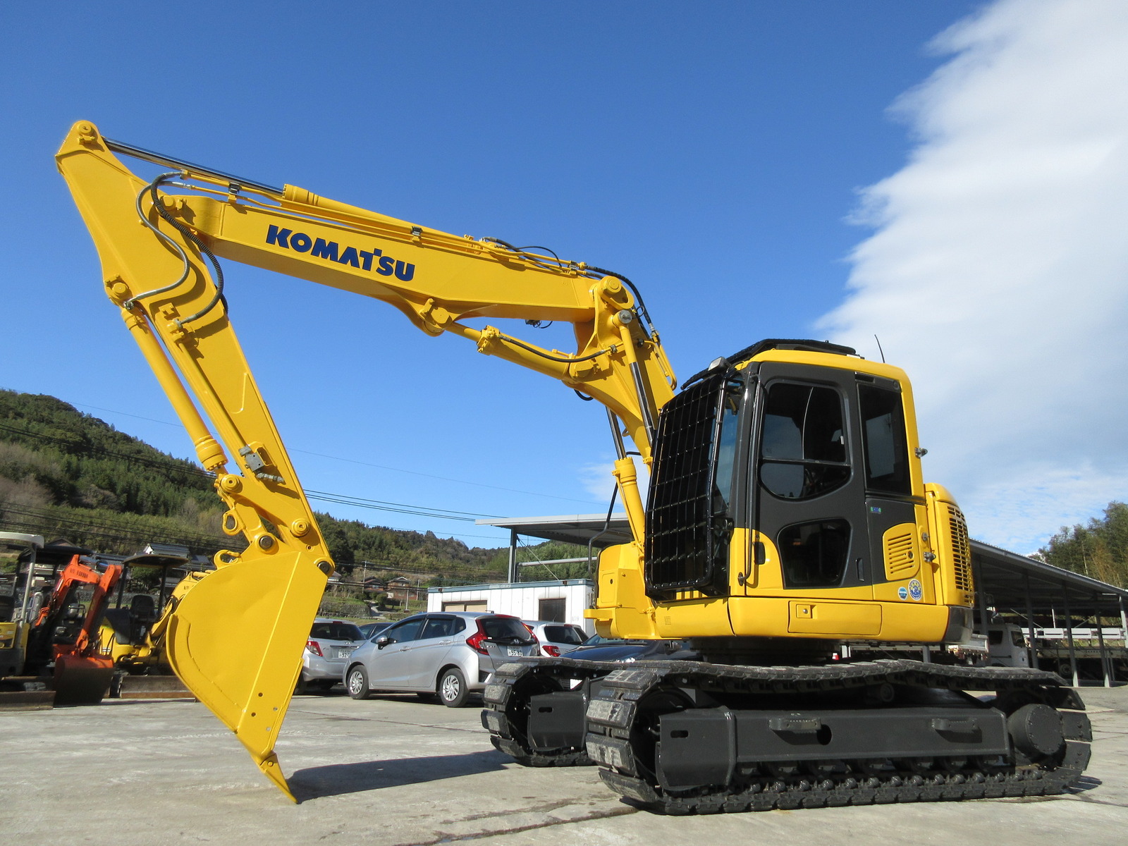 中古建設機械 中古 コマツ KOMATSU 解体機 ロングフロント・ハイリフト PC138US-8