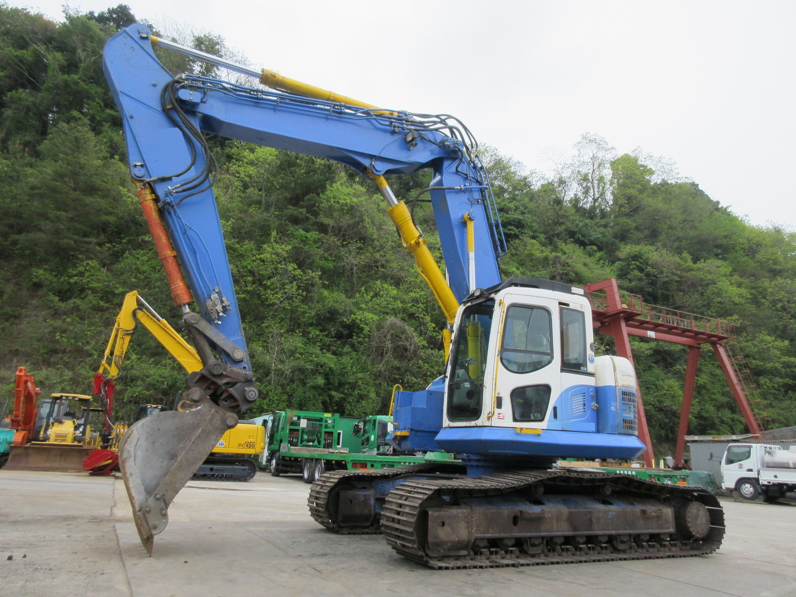 中古建設機械 中古 コマツ KOMATSU 解体機 ロングフロント・ハイリフト PC228USLC-8