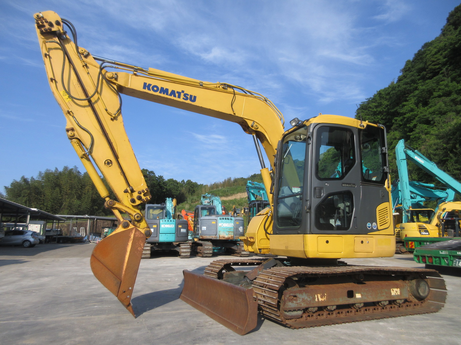 中古建設機械 中古 コマツ KOMATSU 油圧ショベル・バックホー ０．２－０．３立米 PC78US-8