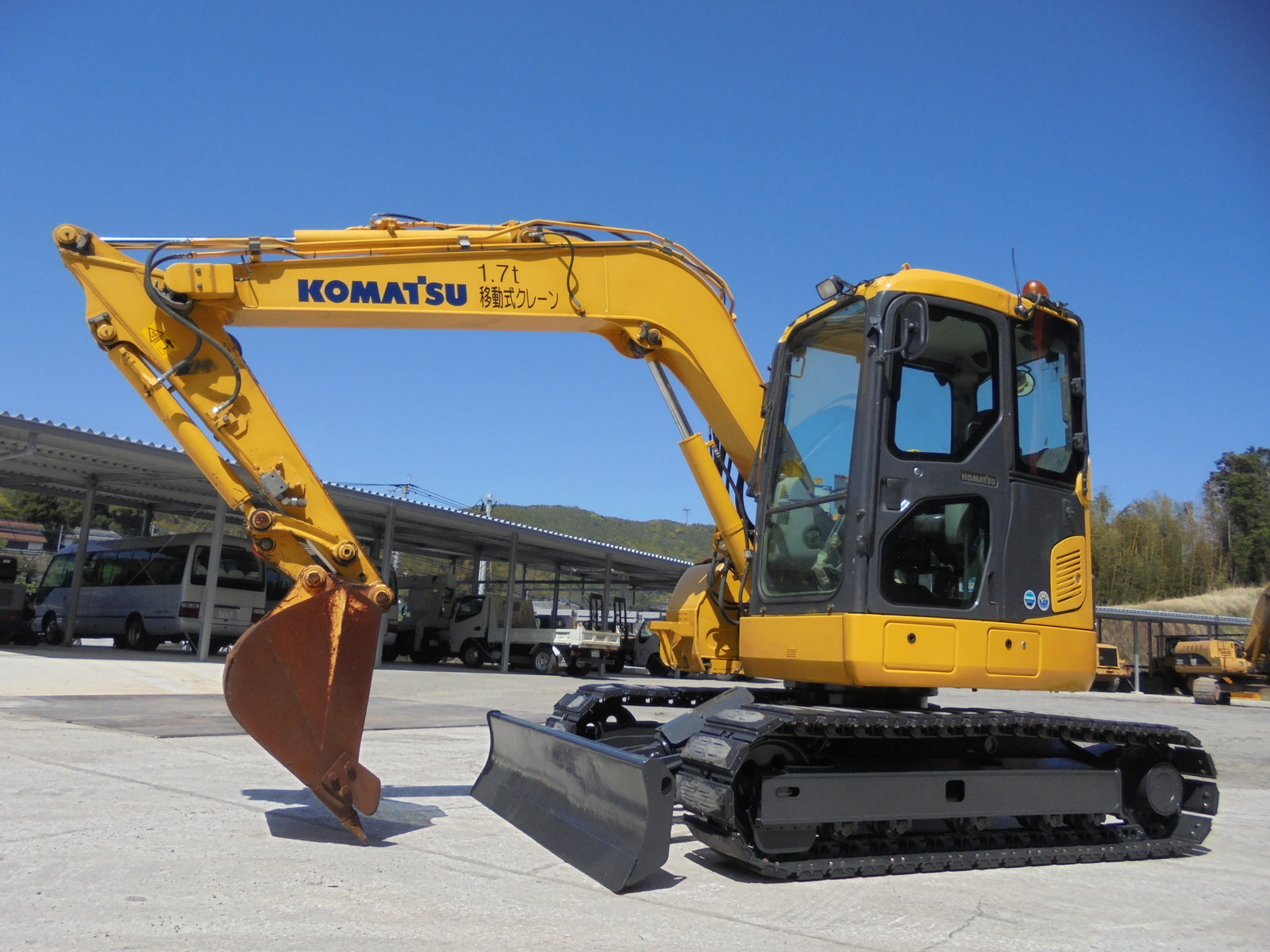 中古建設機械 中古 コマツ KOMATSU 油圧ショベル・バックホー ０．２－０．３立米 PC78US-8