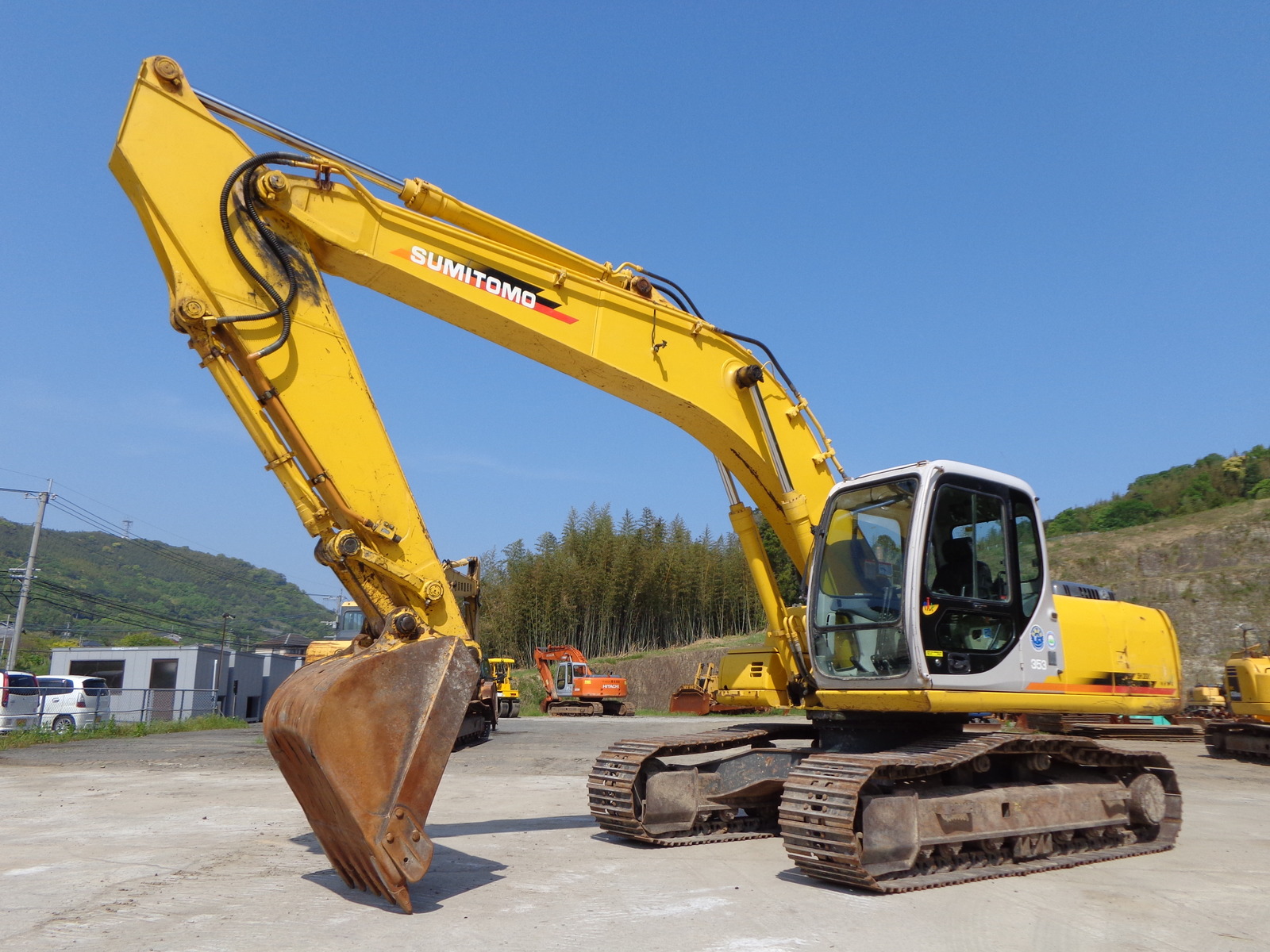 中古建設機械 中古 住友建機 SUMITOMO 油圧ショベル・バックホー ０．７－０．９立米 SH200-3