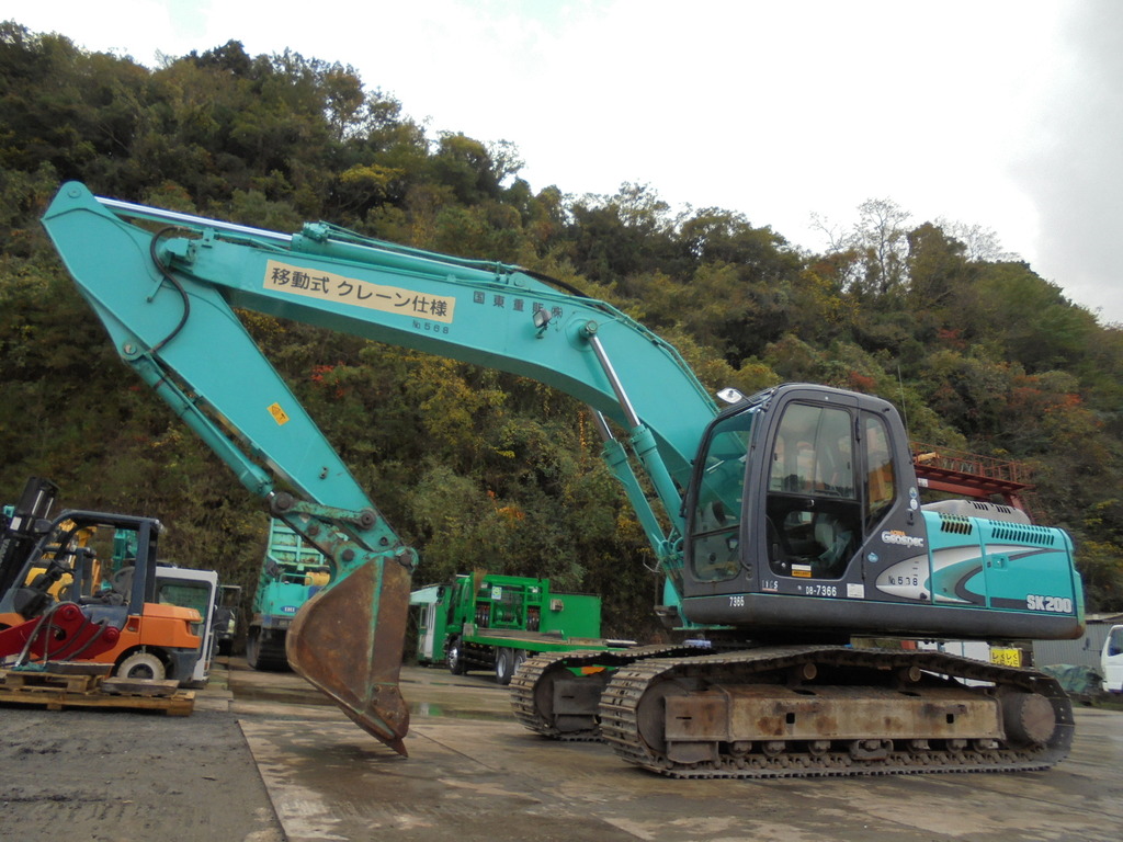 中古建設機械 中古 神鋼コベルコ建機 KOBELCO 油圧ショベル・バックホー ０．７－０．９立米 SK200-8