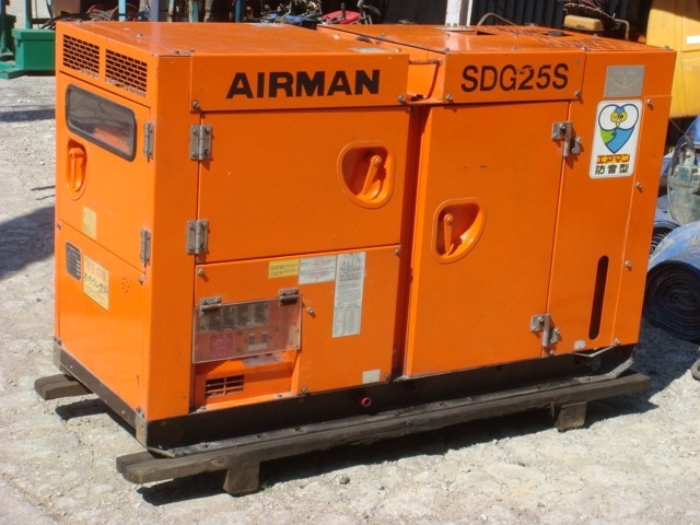 中古建設機械 中古 AIRMAN 北越工業 AIRMAN 発電機  SDG25S