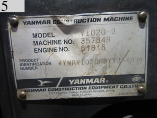 Used Construction Machine Used YANMAR YANMAR Excavator ~0.1m3 ViO20-3