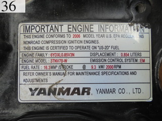 Used Construction Machine Used YANMAR YANMAR Excavator ~0.1m3 Vio15-2A