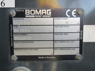 Used Construction Machine Used BOMAG BOMAG Roller Vibration rollers for earthwork BW211D-4