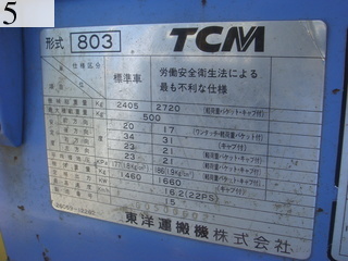 Used Construction Machine Used TCM TCM Wheel Loader smaller than 1.0m3 803