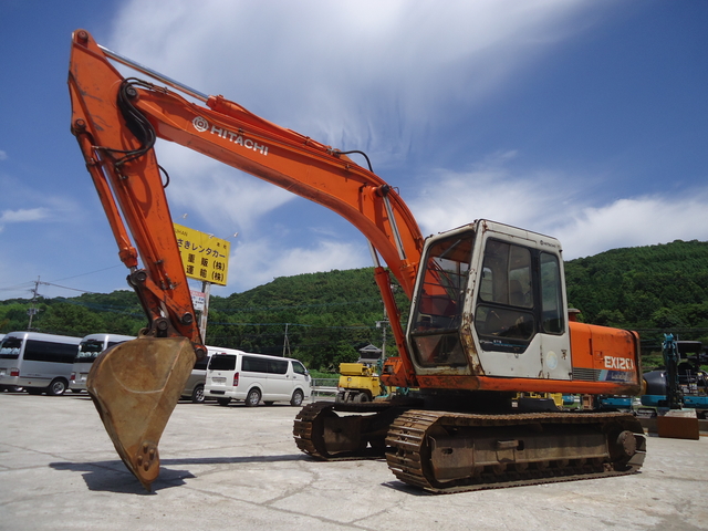 中古建設機械 中古 日立建機 HITACHI 油圧ショベル・バックホー ０．４－０．５立米 EX120