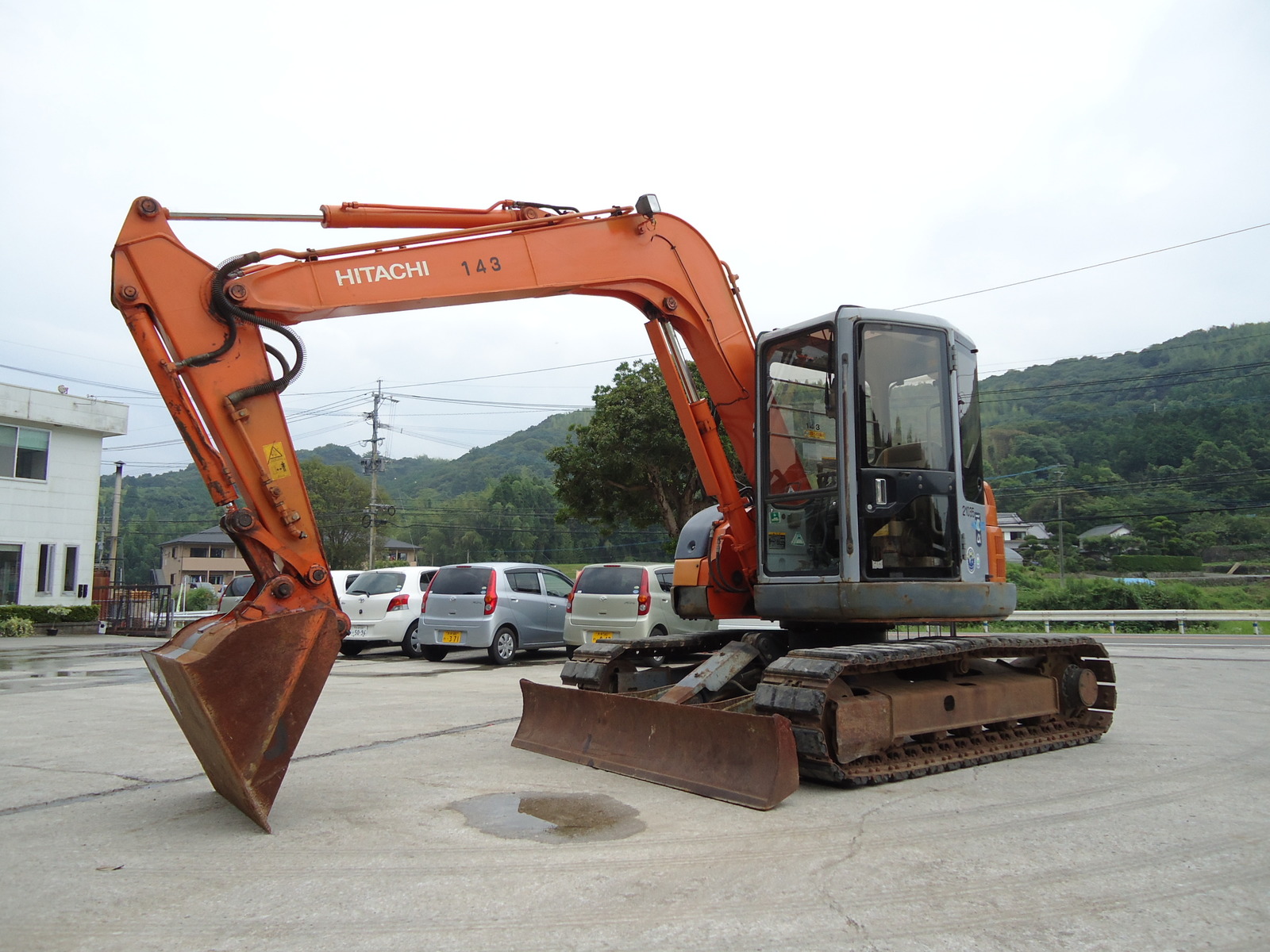 中古建設機械 中古 日立建機 HITACHI 油圧ショベル・バックホー ０．２－０．３立米 EX75US-5