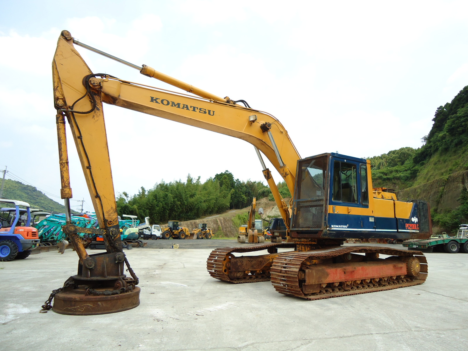 中古建設機械 中古 コマツ KOMATSU マテリアルハンドリング機 マグネット仕様 PC200LC-3