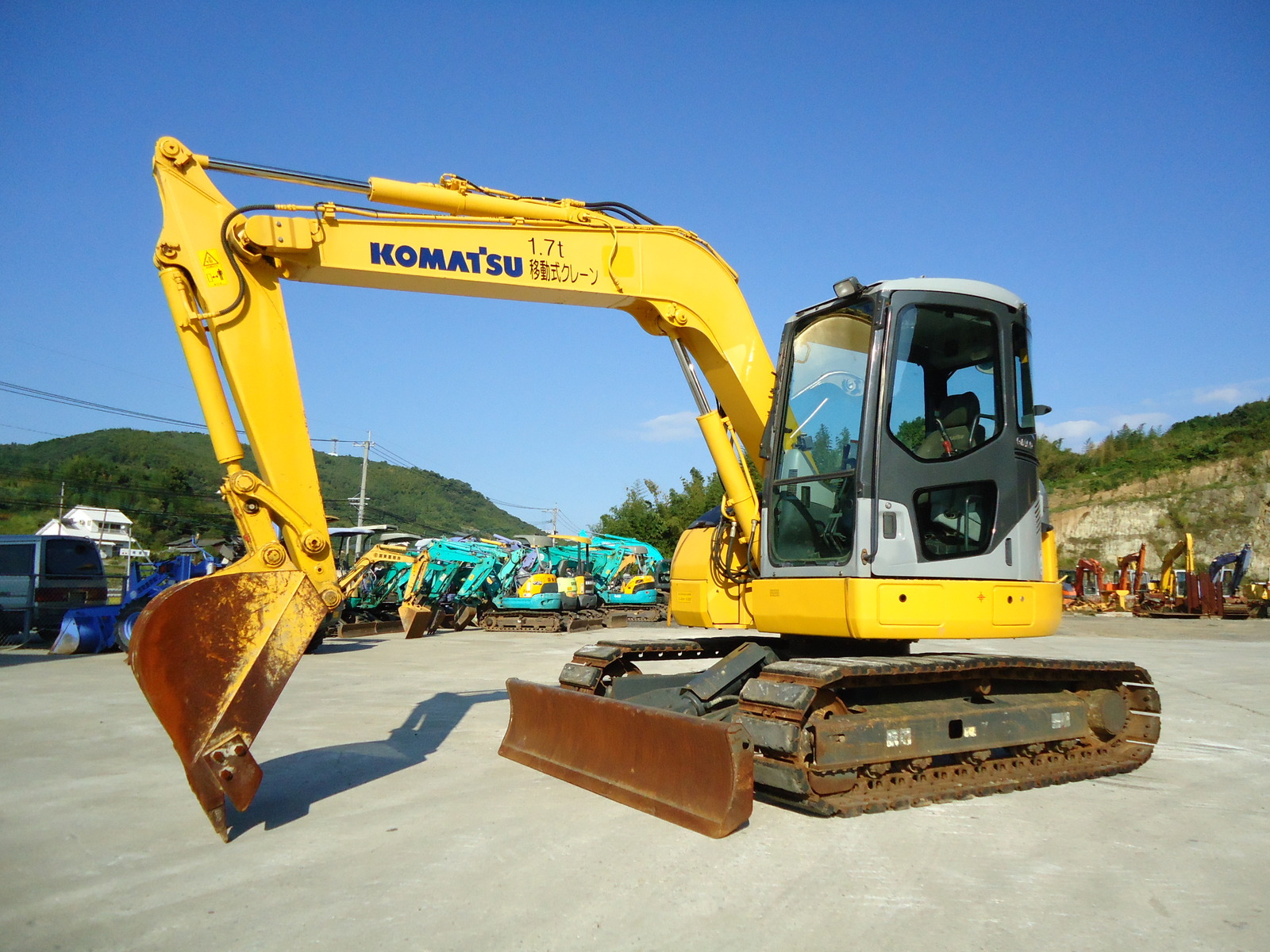 中古建設機械 中古 コマツ KOMATSU 油圧ショベル・バックホー ０．２－０．３立米 PC78US-6N0