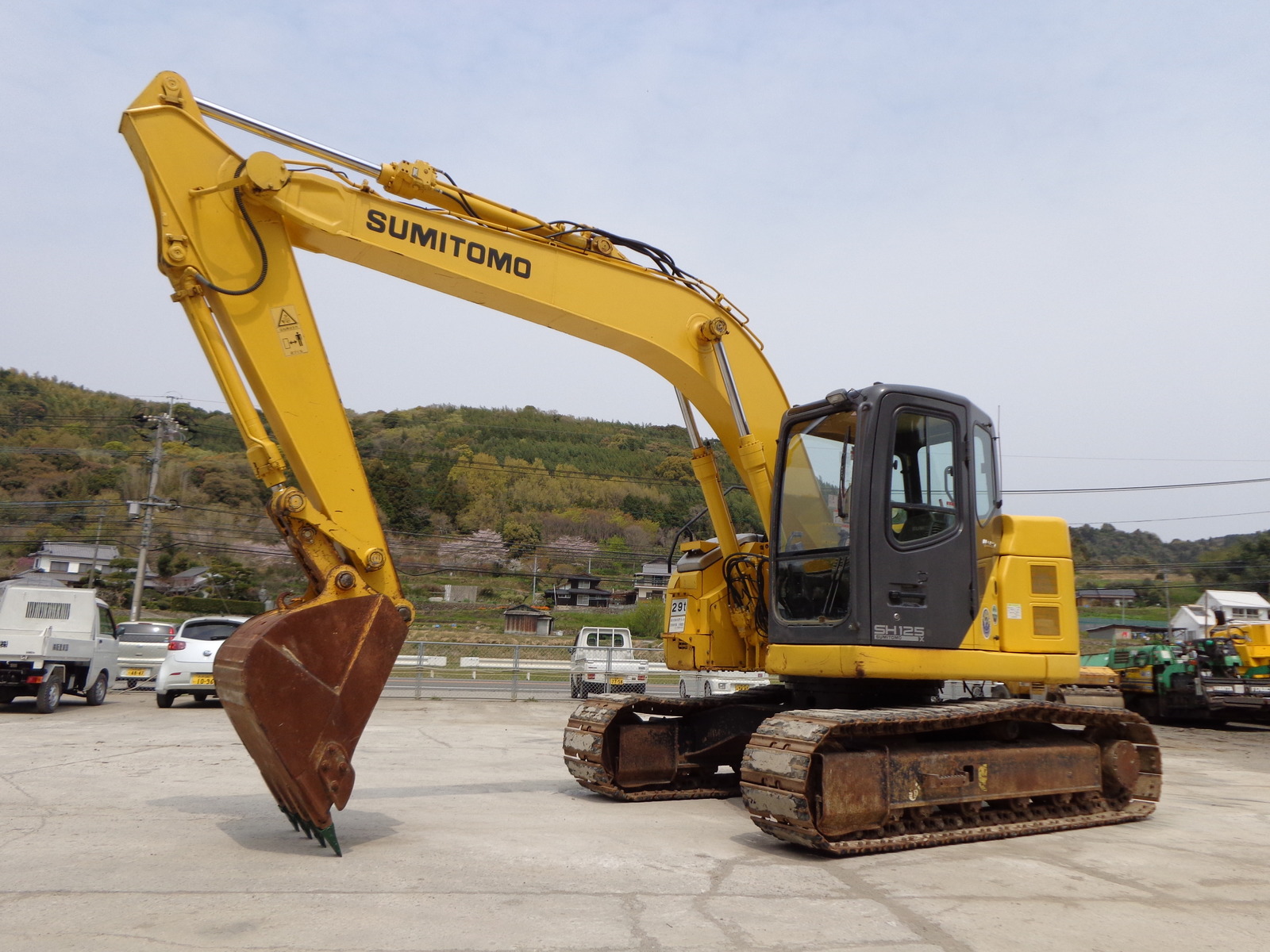 中古建設機械 中古 住友建機 SUMITOMO 油圧ショベル・バックホー ０．４－０．５立米 SH125X-3B