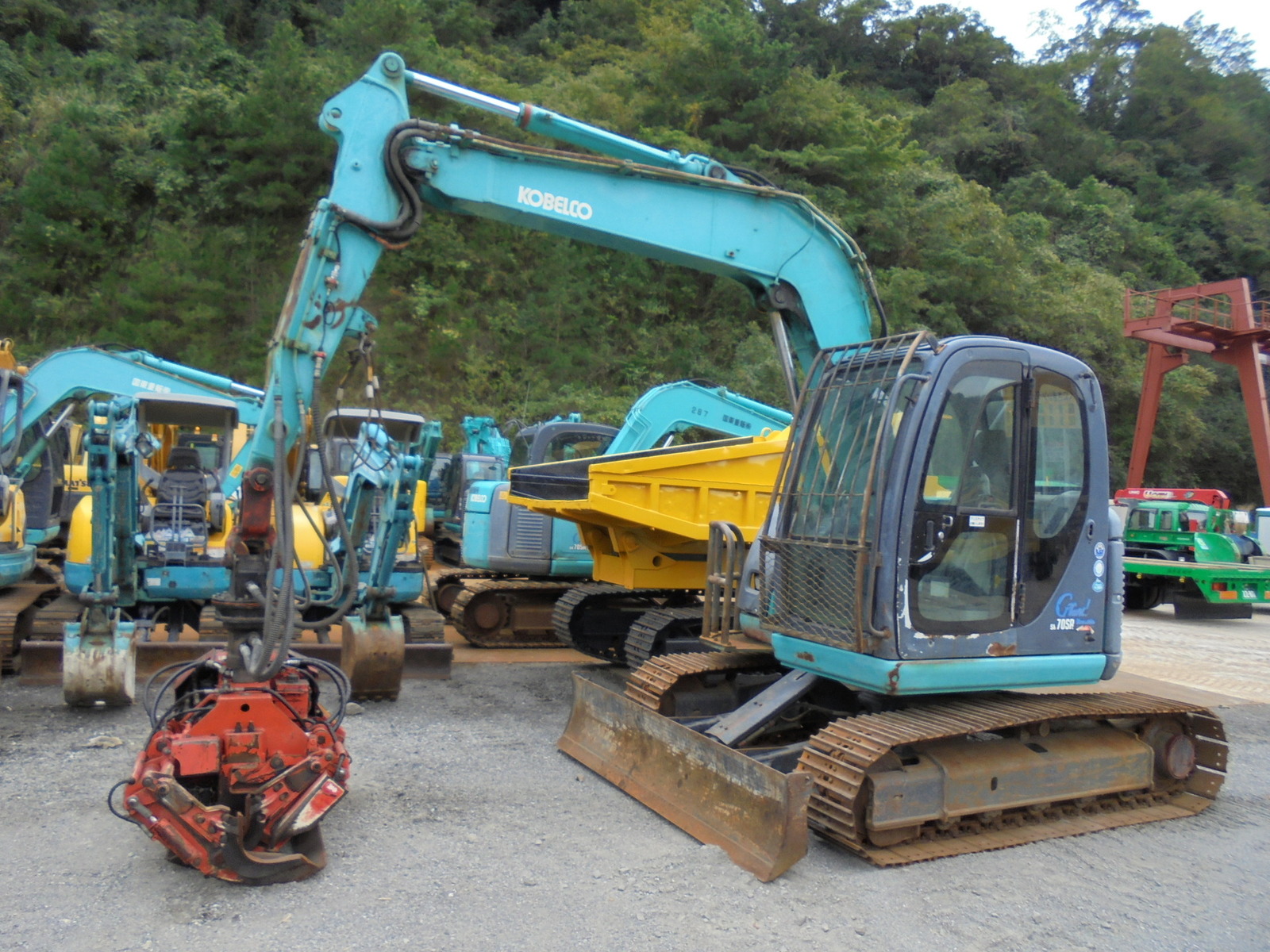 中古建設機械 中古 コベルコ建機 KOBELCO 林業機械 プロセッサー SK70SR-1ES