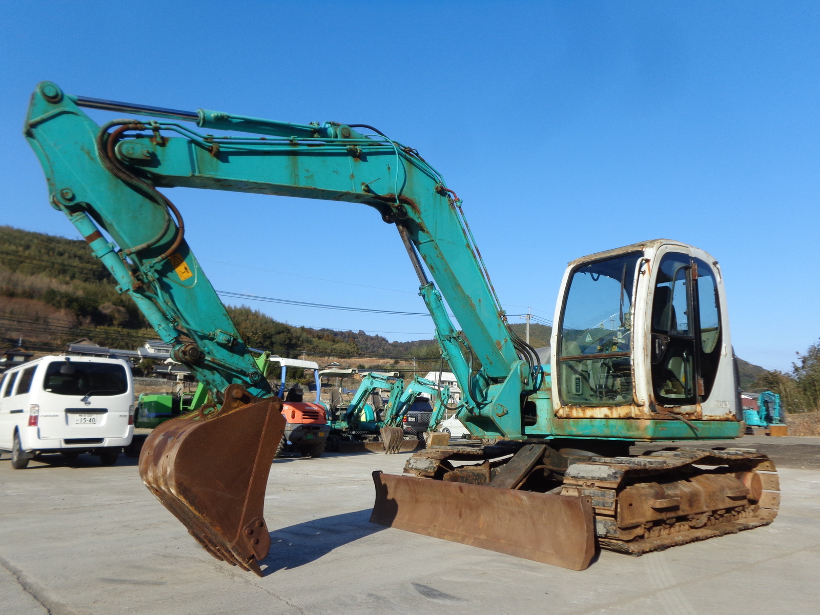 中古建設機械 中古 神鋼コベルコ建機 KOBELCO 油圧ショベル・バックホー ０．４－０．５立米 SK80CS