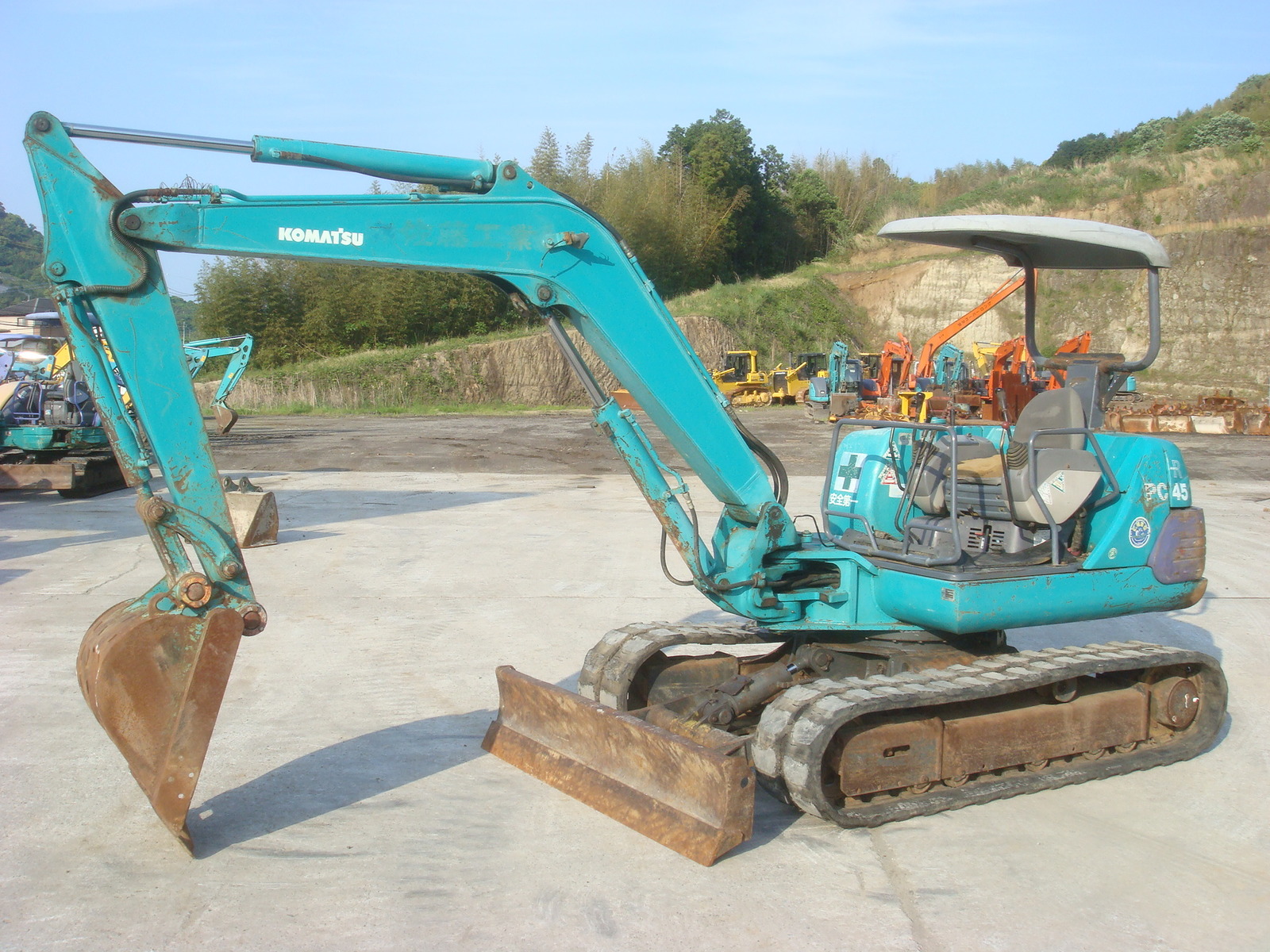 Used Construction Machine Used KOMATSU KOMATSU Excavator 0.2-0.3m3 PC45-1