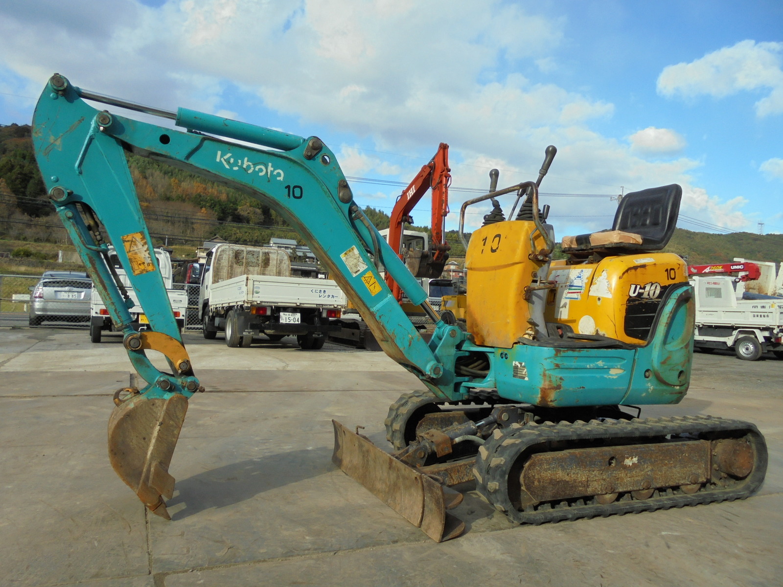 Used Construction Machine Used KUBOTA KUBOTA Excavator ~0.1m3 U-10-3