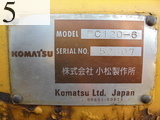 Used Construction Machine Used KOMATSU KOMATSU Excavator 0.4-0.5m3 PC120-6