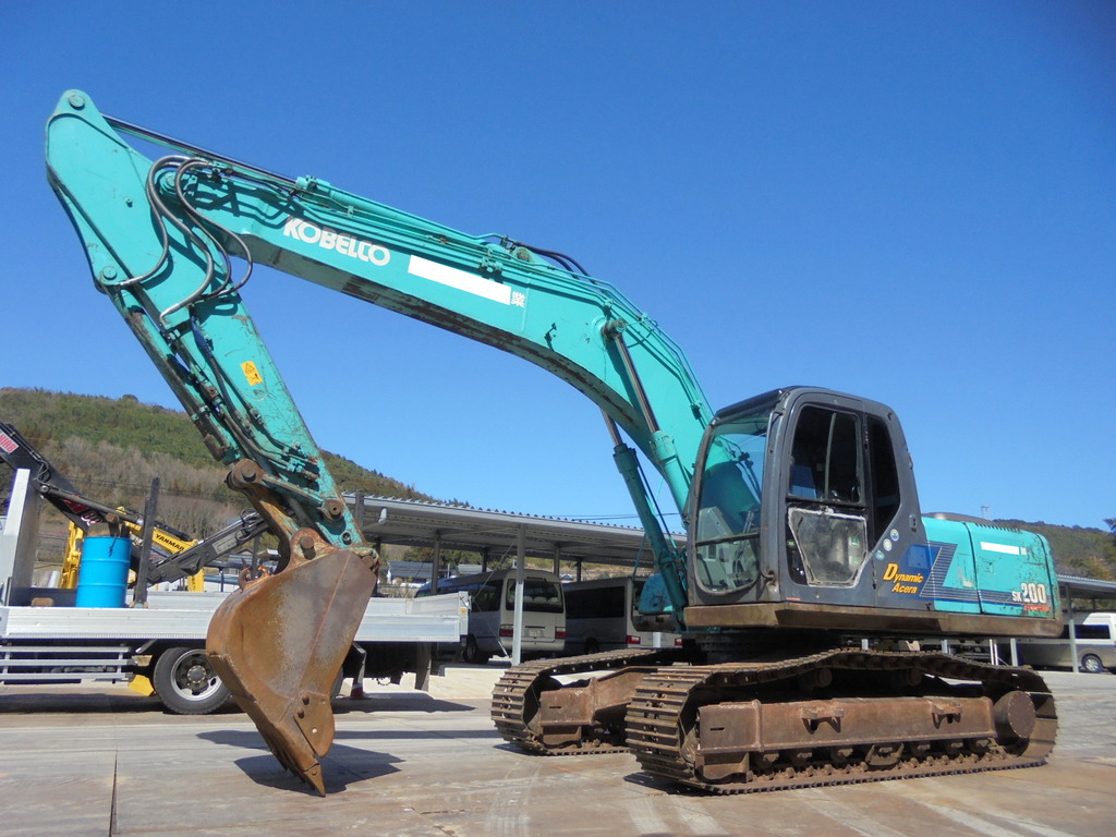 中古建設機械 中古 コベルコ建機 KOBELCO 油圧ショベル・バックホー ０．７－０．９立米 SK200-6ES