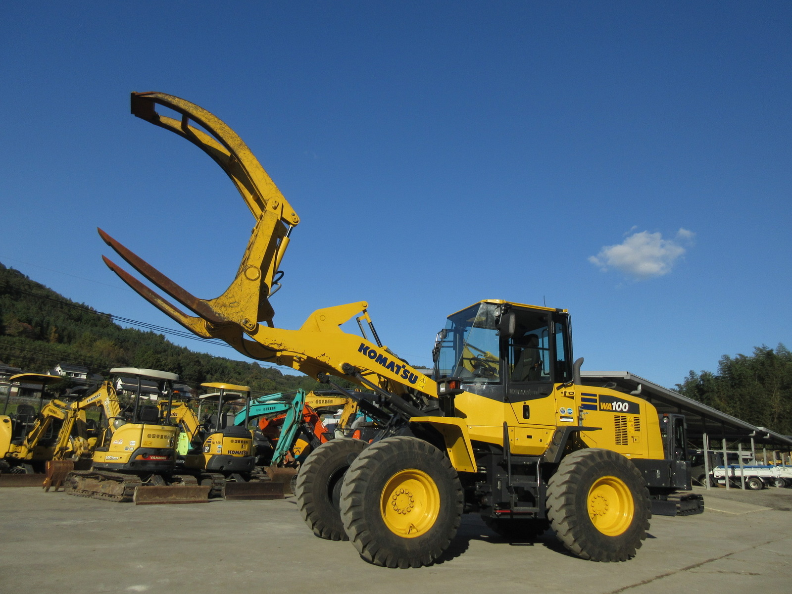 中古建設機械 中古 コマツ KOMATSU 林業機械 ホイールログローダー WA100-7