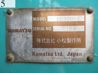 中古建設機械 中古 コマツ KOMATSU クローラ・キャリア クルクルキャリア・全旋回キャリアダンプ CD30R-1