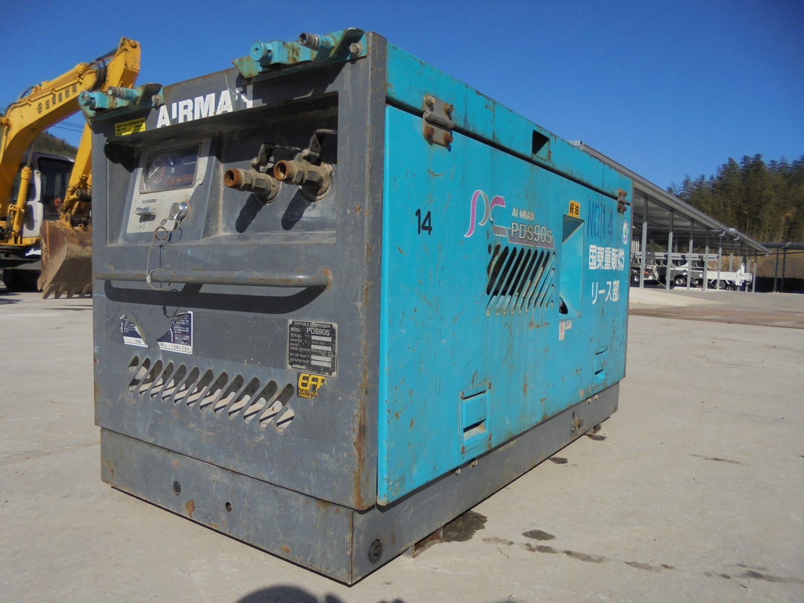 Used Construction Machine Used AIRMAN AIRMAN Compressor  PDS90S