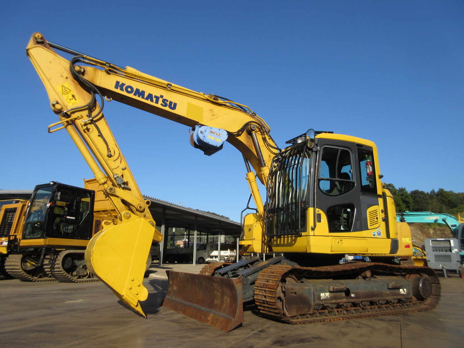 Used Construction Machine Used KOMATSU KOMATSU Forestry excavators Grapple / Winch / Blade PC138US-8NM