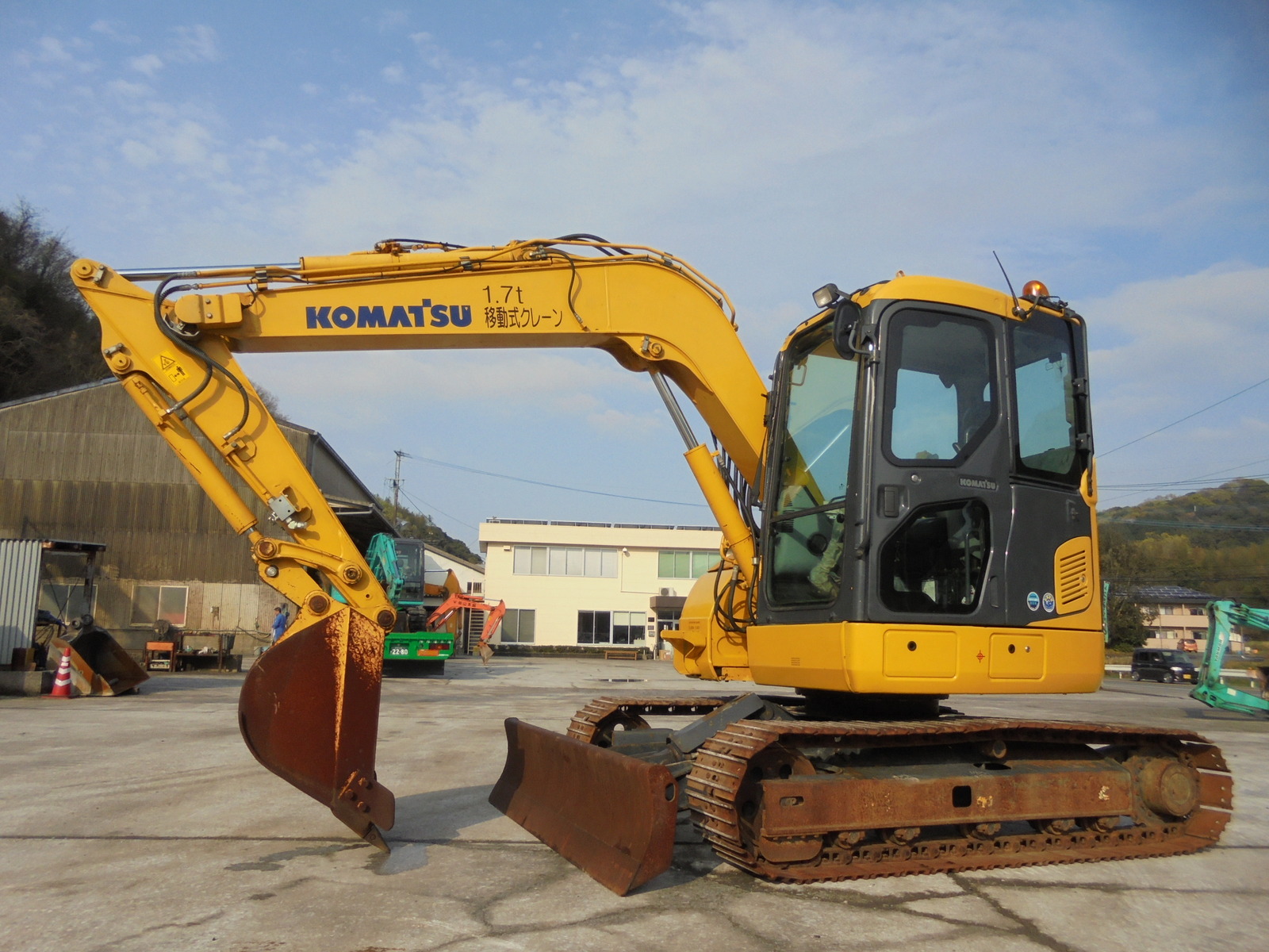 中古建設機械 中古 コマツ KOMATSU 油圧ショベル・バックホー ０．２－０．３立米 PC78US-8