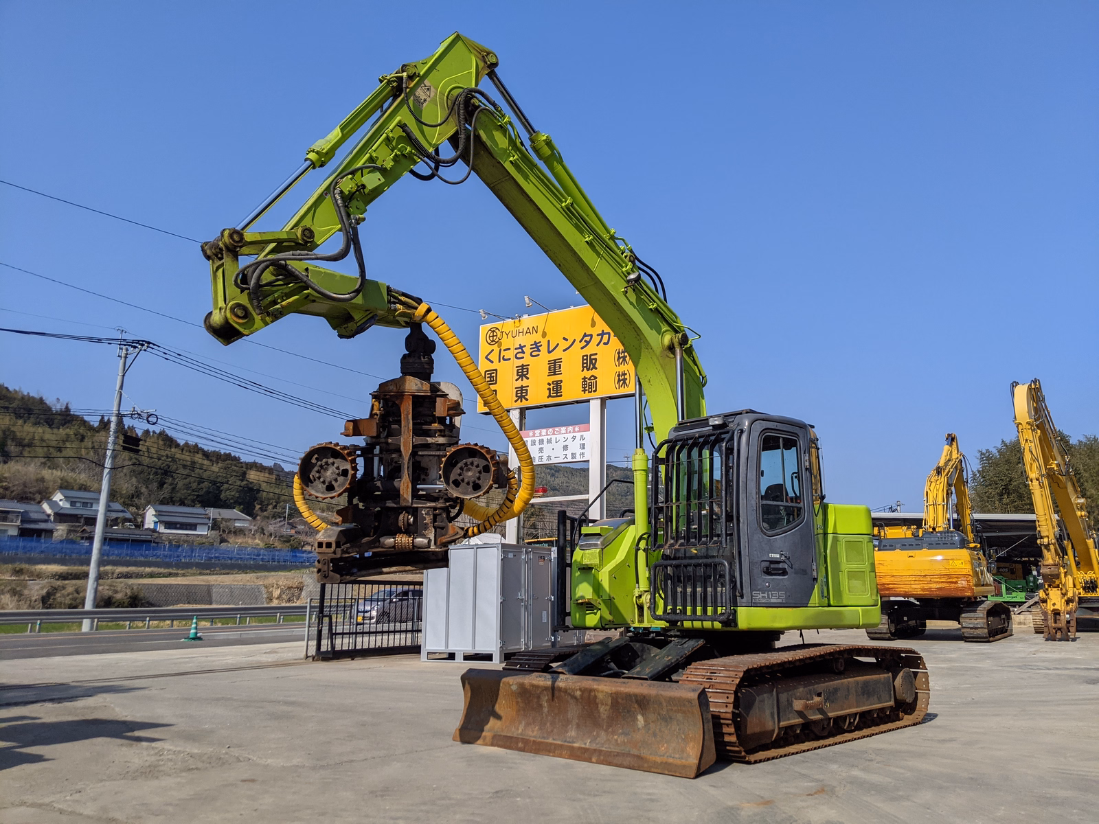 中古建設機械 中古 住友建機 林業機械 プロセッサー SH135X-3B 写真