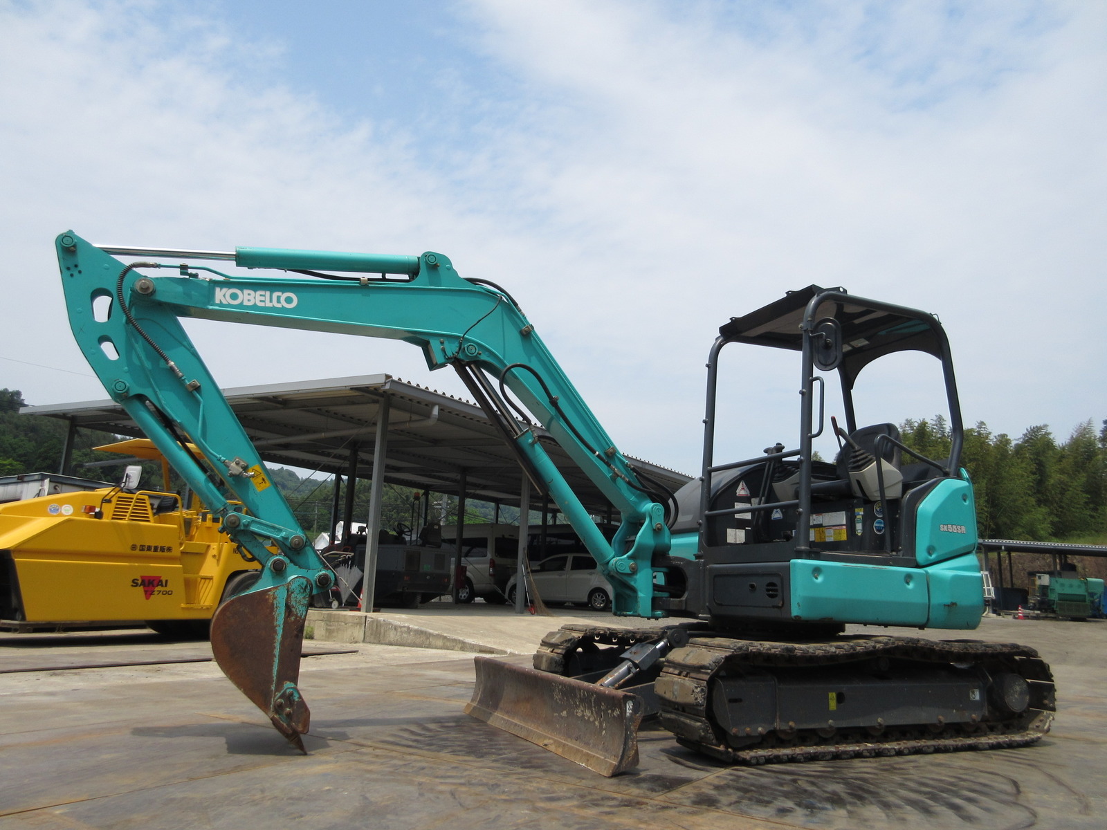 中古建設機械 中古 コベルコ建機 KOBELCO 油圧ショベル・バックホー ０．２－０．３立米 SK55SR-6