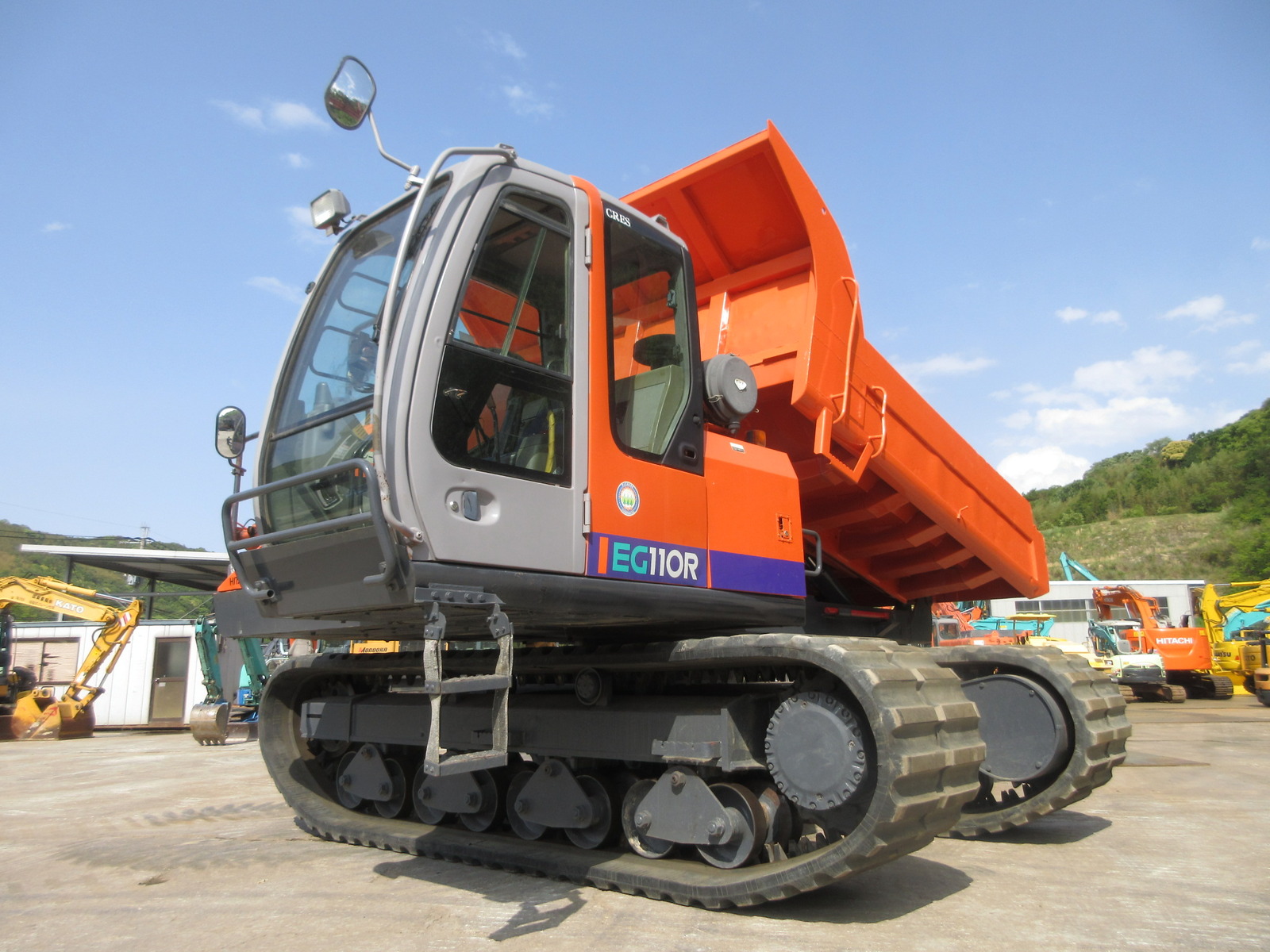 中古建設機械 中古 日立建機 HITACHI クローラ・キャリア クルクルキャリア・全旋回キャリアダンプ EG110R