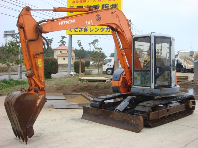 中古建設機械 中古 日立建機 HITACHI 油圧ショベル・バックホー ０．２－０．３立米 EX75US-5