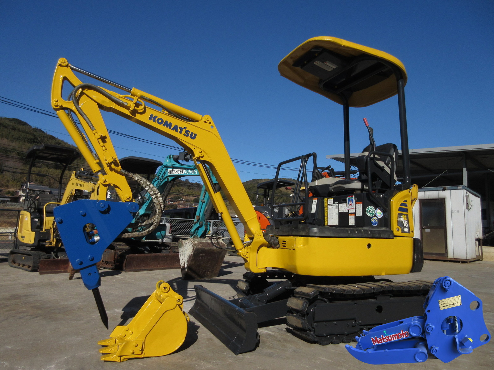 中古建設機械 中古 コマツ KOMATSU 解体機 バックホー解体仕様 PC18MR-2