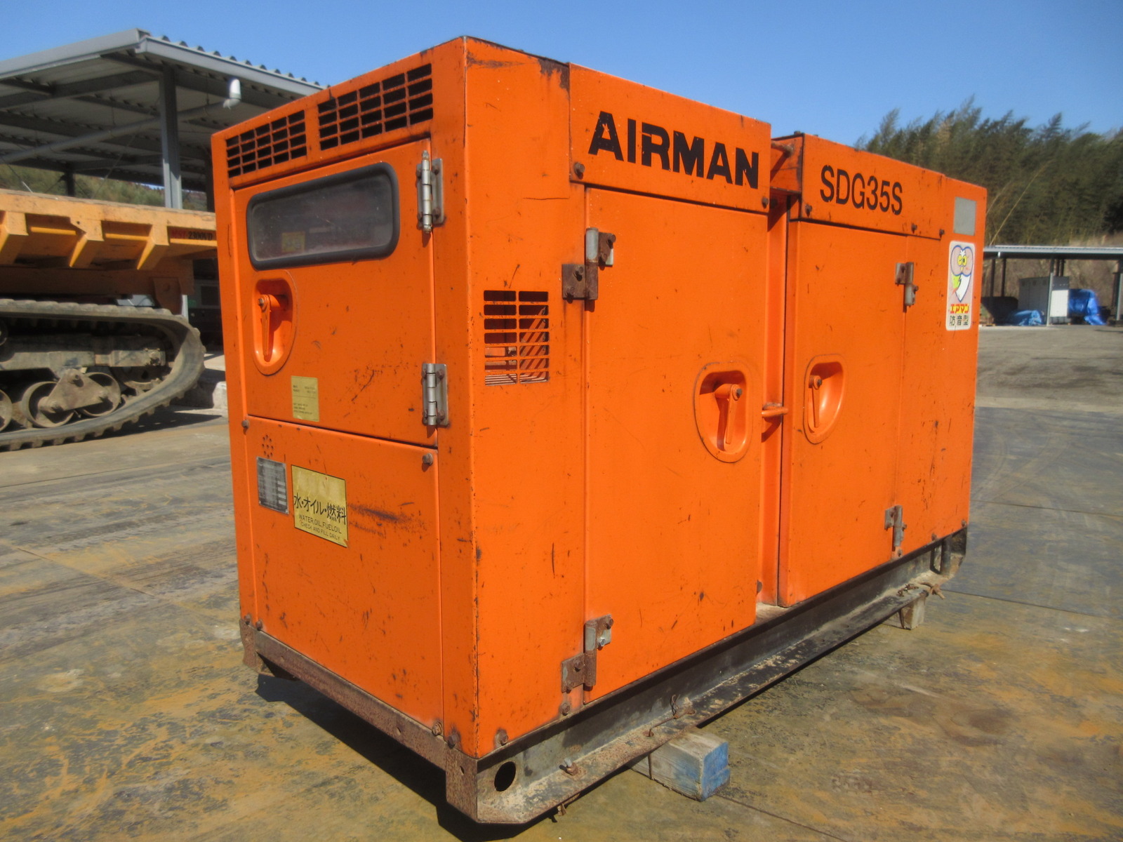 中古建設機械 中古 AIRMAN 北越工業 AIRMAN 発電機  SDG35S