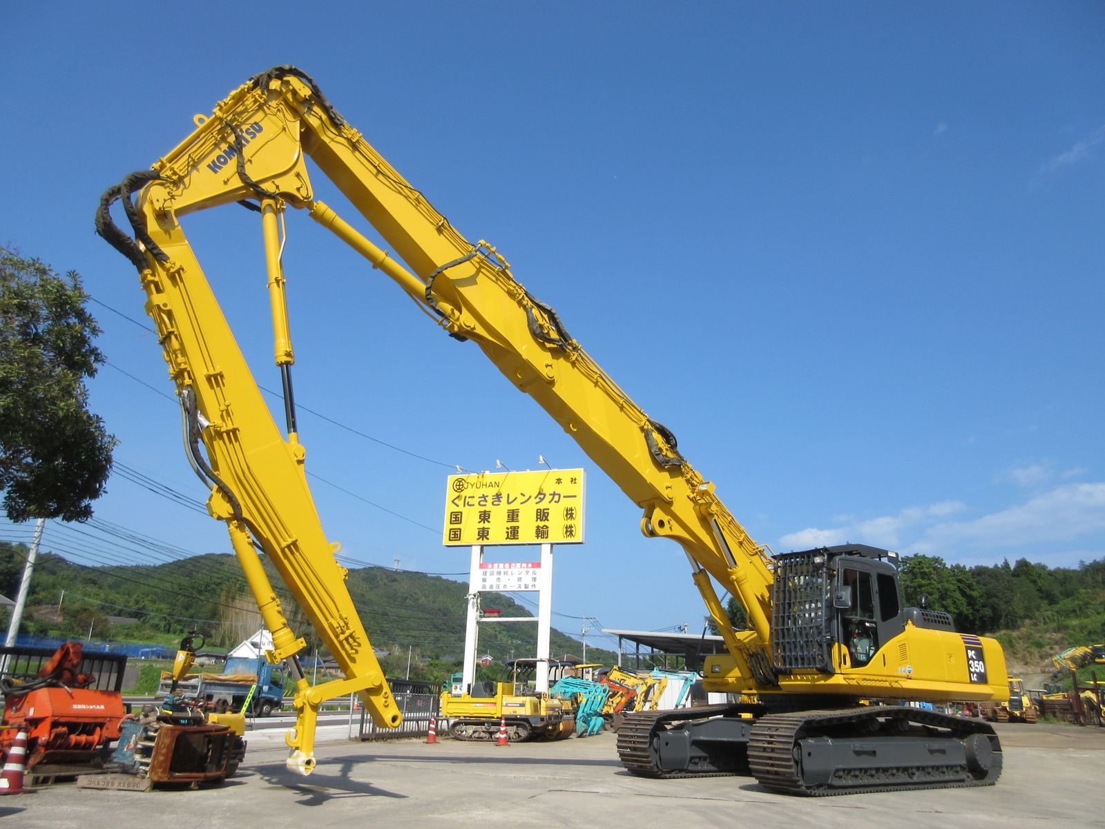 Used Construction Machine Used KOMATSU KOMATSU Demolition excavators Long front PC350LC-7E0