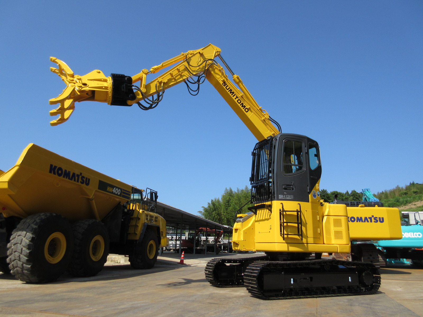 Used Construction Machine Used SUMITOMO SUMITOMO Material Handling / Recycling excavators Grapple SH135X-3B