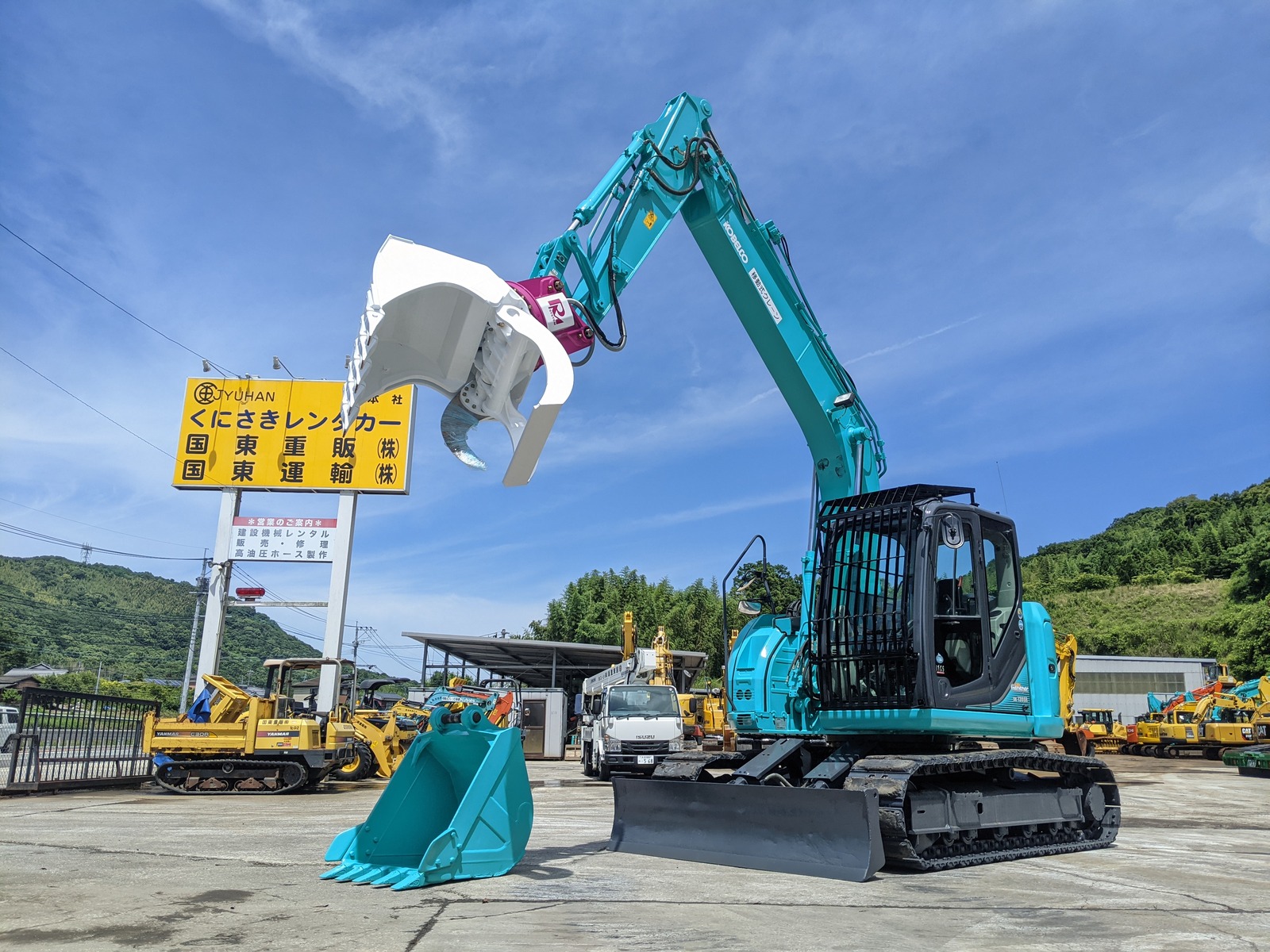 Used Construction Machine Used KOBELCO KOBELCO Forestry excavators Feller Buncher Zaurus Robo SK135SR-3