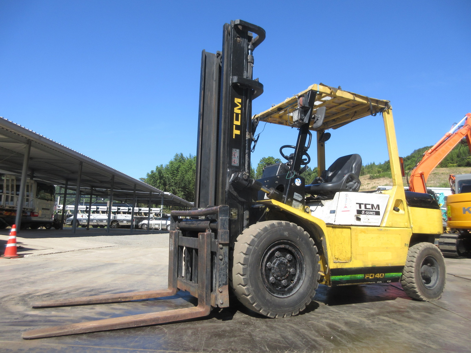 Used Construction Machine Used KOMATSU KOMATSU Forklift Diesel engine FD40Z7