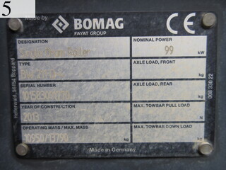 Used Construction Machine Used BOMAG BOMAG Roller Vibration rollers for earthwork BW211D-4