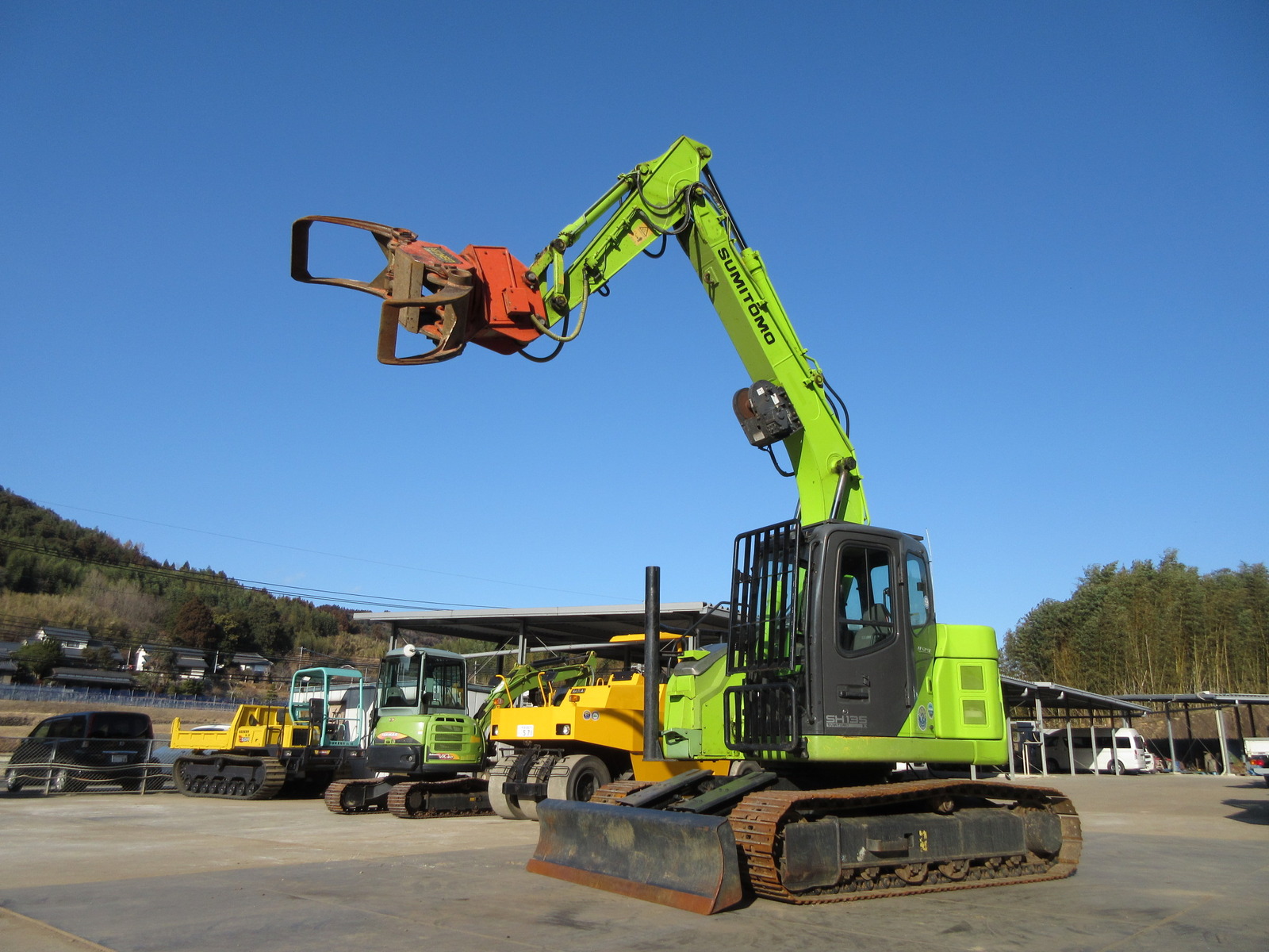 Used Construction Machine Used SUMITOMO SUMITOMO Forestry excavators Grapple / Winch / Blade SH135X-3B