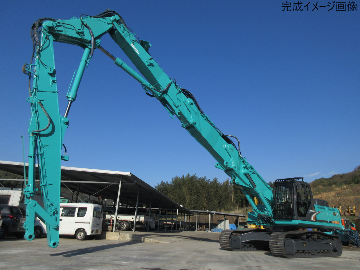 中古建設機械 中古 コベルコ建機 KOBELCO 解体機 ロングフロント・ハイリフト SK350DLC-8