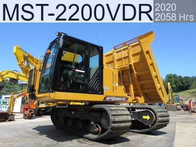 Used Construction Machine Used MOROOKA Crawler carrier Crawler Dump Rotating MST-2200VDR #44429, 2020Year 2058Hours