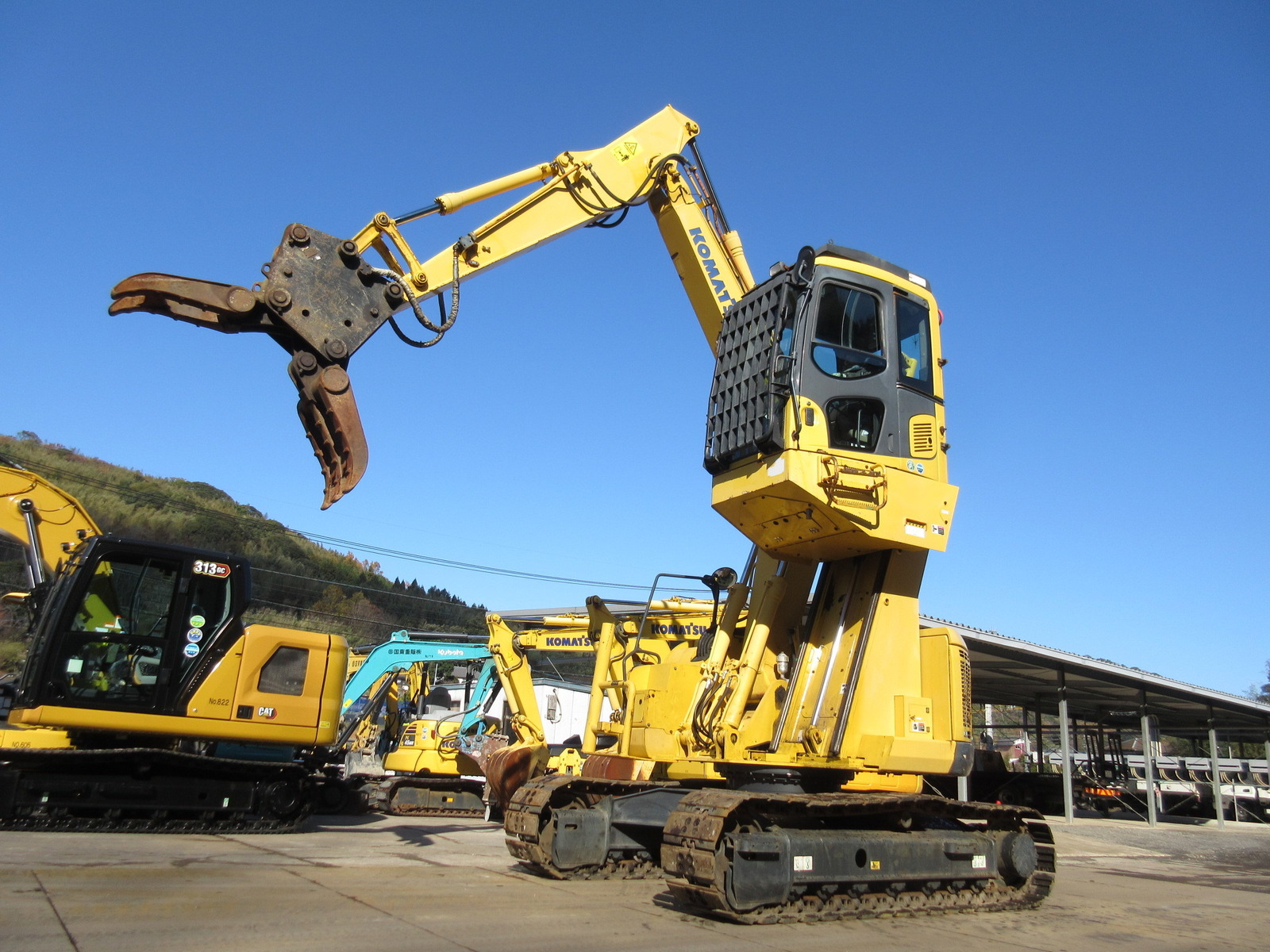 Used Construction Machine Used KOMATSU KOMATSU Material Handling / Recycling excavators Grapple PC138US-8