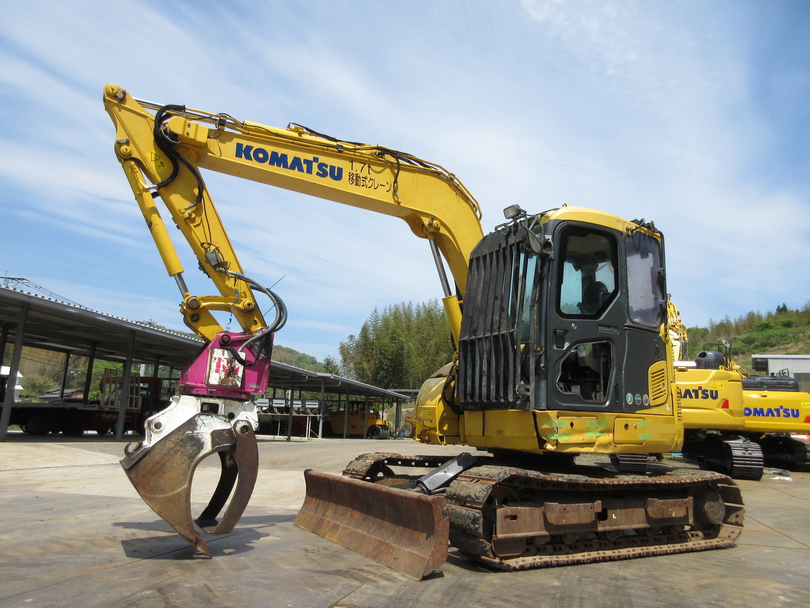 中古建設機械 中古 コマツ KOMATSU 林業機械 フェラーバンチャザウルスロボ PC78US-10