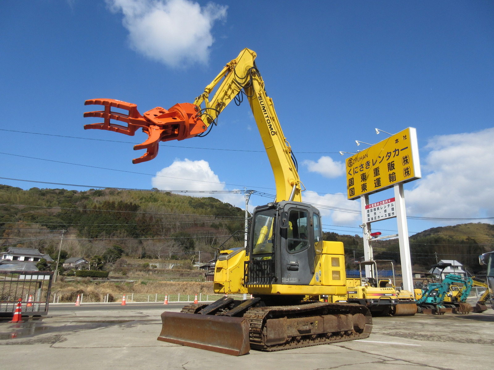 Used Construction Machine Used SUMITOMO SUMITOMO Material Handling / Recycling excavators Grapple SH135X-3B