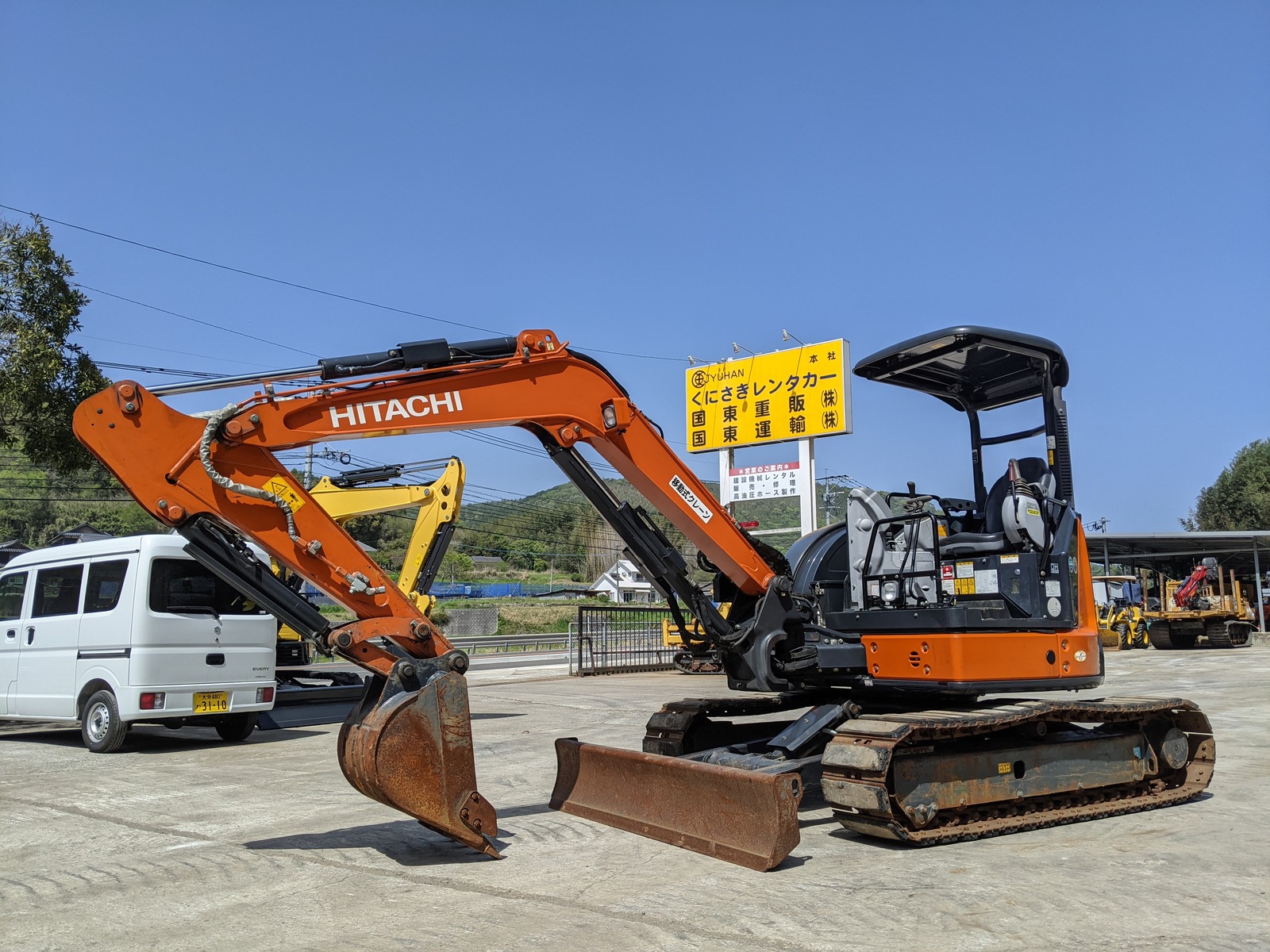 中古建設機械 中古 日立建機 HITACHI 油圧ショベル・バックホー ０．１立米以下 ZX50U-5B