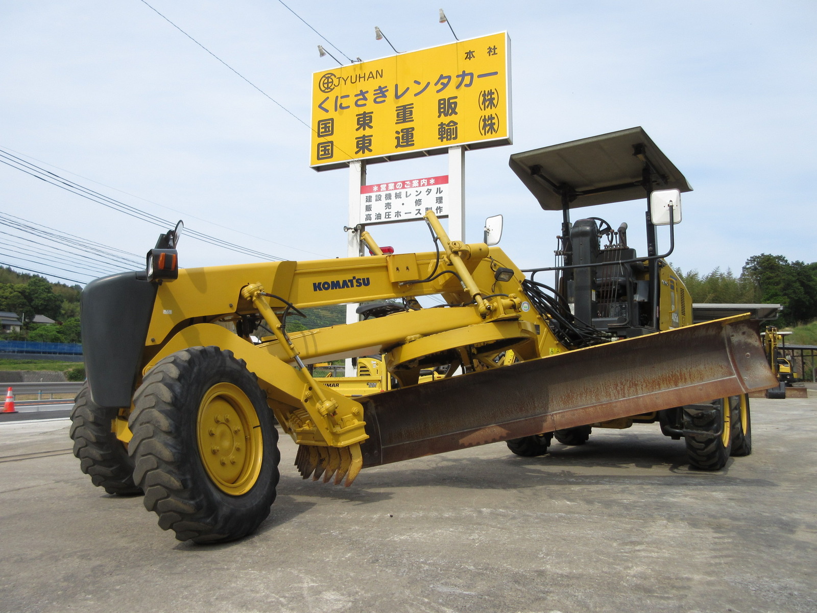 中古建設機械 中古 コマツ KOMATSU モーターグレーダー アーティキュレート式 GD405A-3