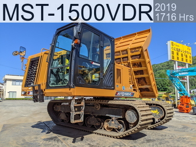 Used Construction Machine Used MOROOKA Crawler carrier Crawler Dump Rotating MST-1500VDR #035208, 2019Year 1716Hours