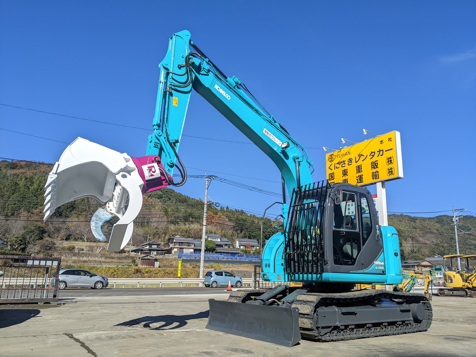 中古建設機械 中古 コベルコ建機 KOBELCO 林業機械 フェラーバンチャザウルスロボ SK135SR-2